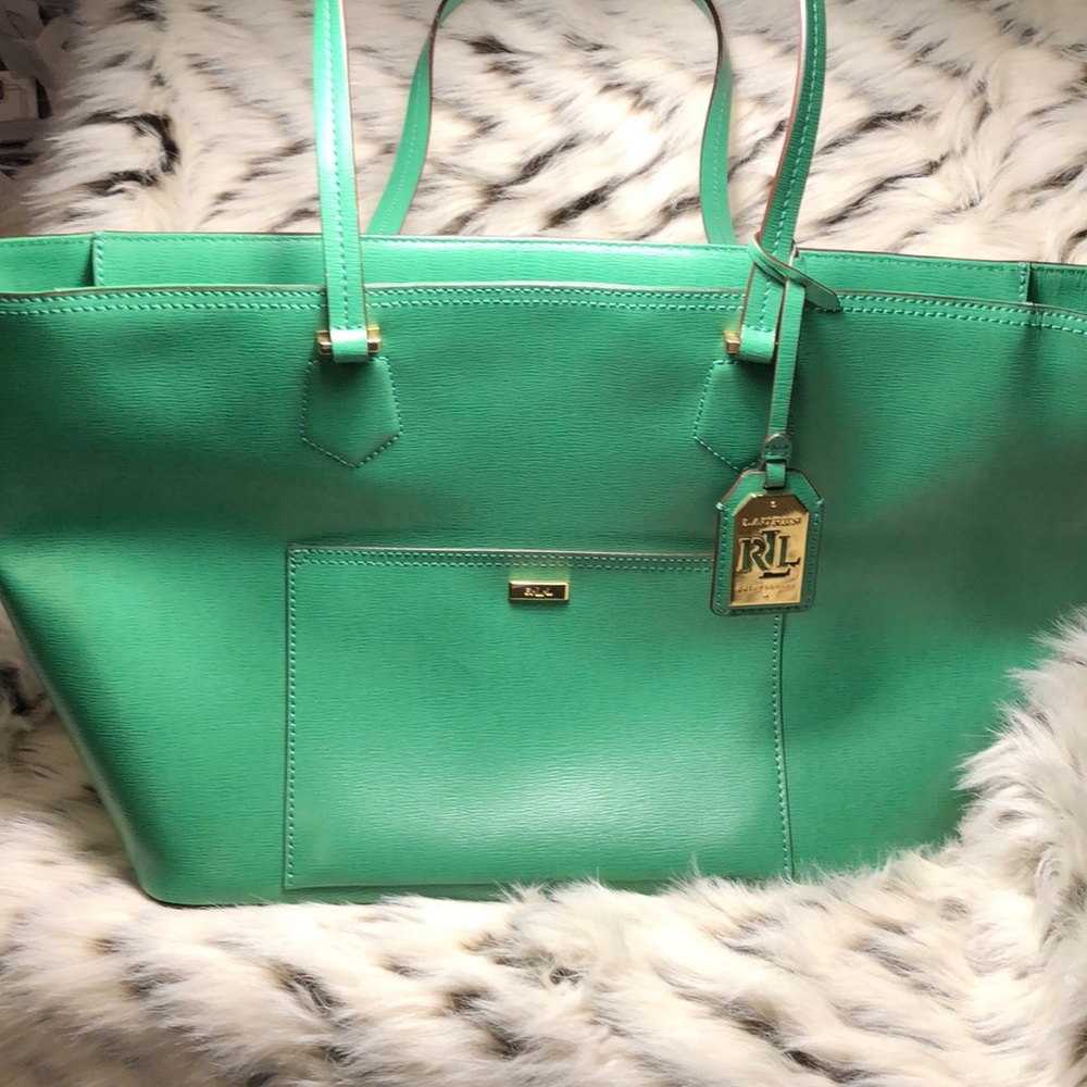 Ralph Lauren Kelly green tote